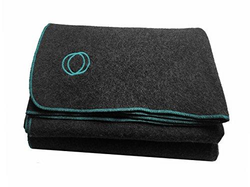 Orion Blanket Co. Orion Outpost Trading Co. Vestige Military Wool Blanket, 4.5 lbs, 66" x 84" (Gray/Lt. Blue)