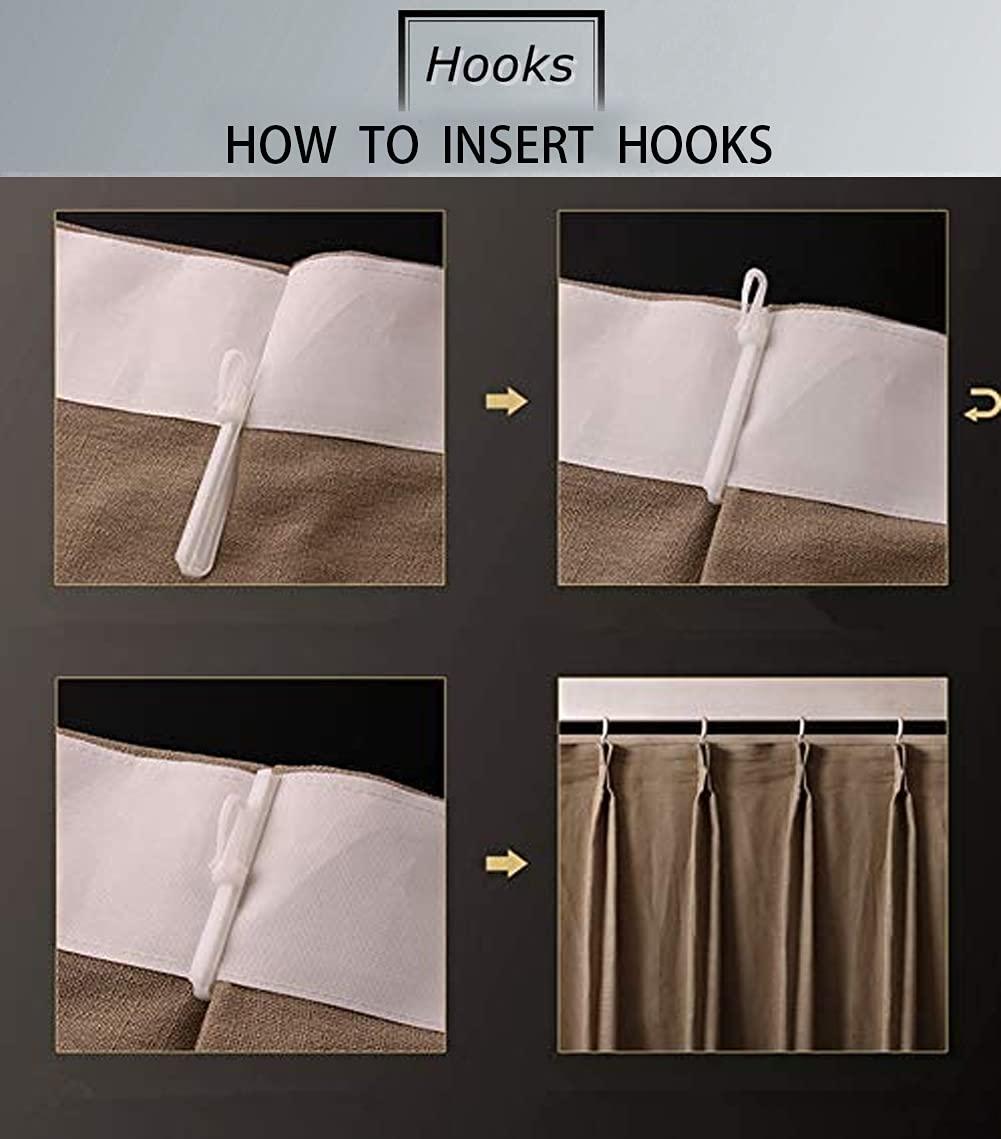 DotheDrape DotheDrape Pinch Pleat Curtain, 100 W x 90 L inch Light Filtering Linen Curtain Drape Panel for Living Room and Silding Door (1 Panel, Chocolate Tart)