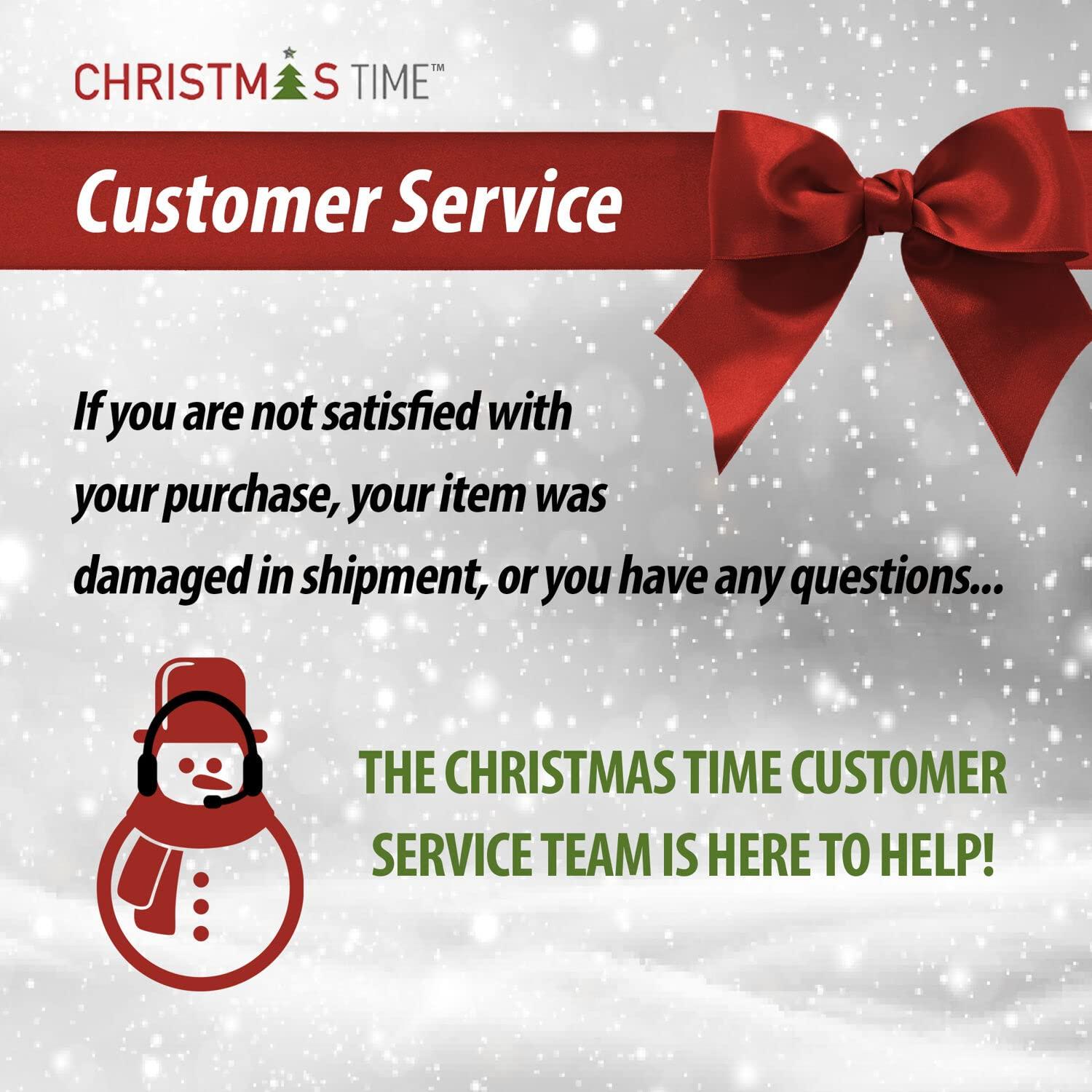 Christmas Time Christmas Time 6.5-Ft. Prelit Frosted Fir Snowy Artificial Christmas Tree with Dual Multi-Color & Warm White LED String Lights, Realistic PVC, Holiday Decor for Home and Office