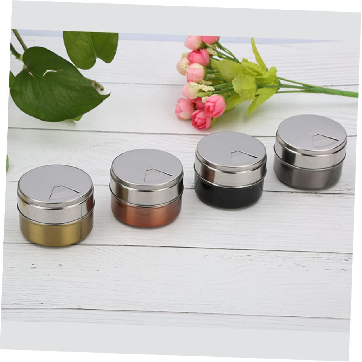 LABRIMP LABRIMP Spice Organizer Magnetic Spice Jar Rack Condiment Container Seasoning Holder Grey