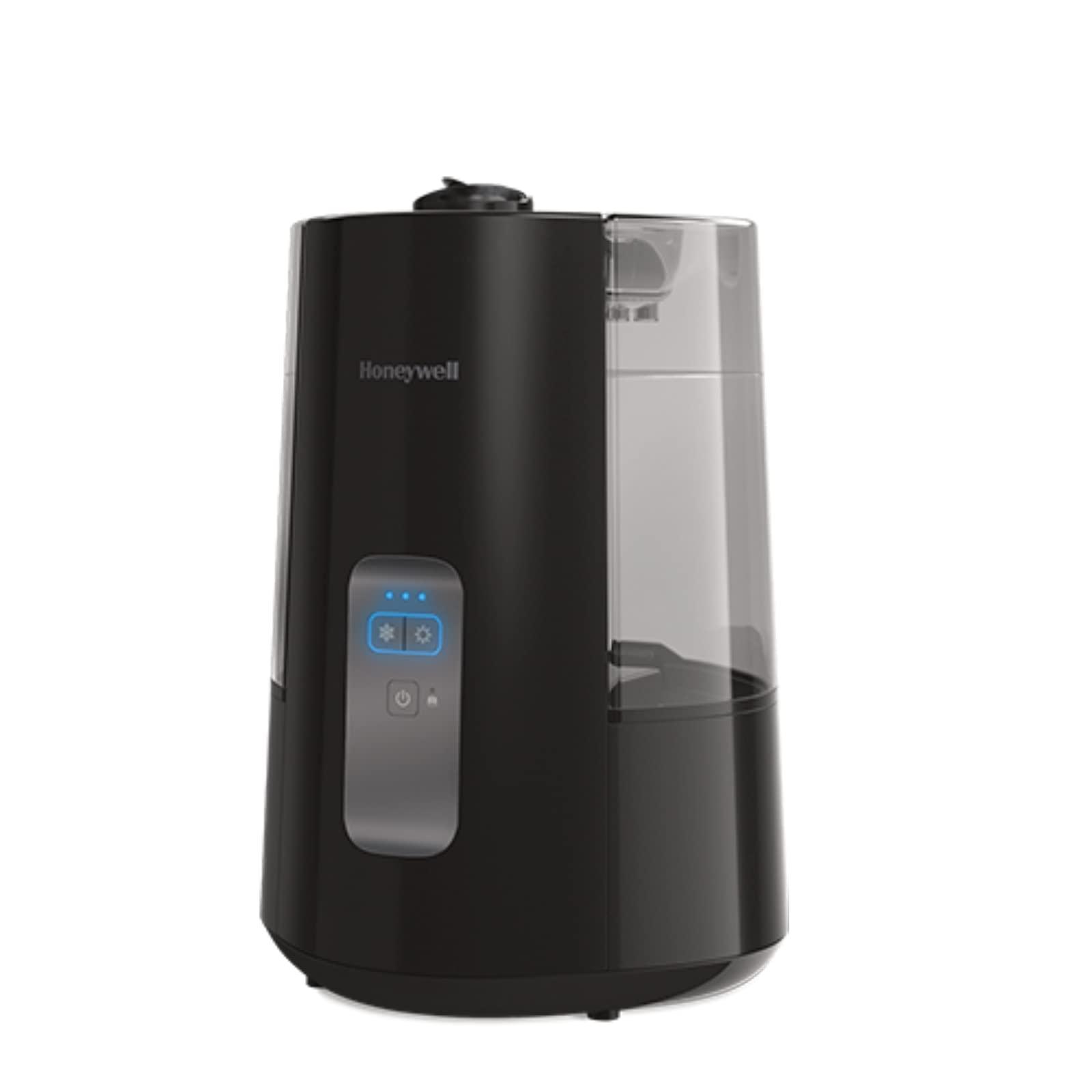 Honeywell Honeywell Dual Comfort Cool + Warm Mist humidifier. Humidifier for Bedroom, Office, Living Room and Home. Provides Temporary Relief from Dry air discomforts - Black, HWC775B