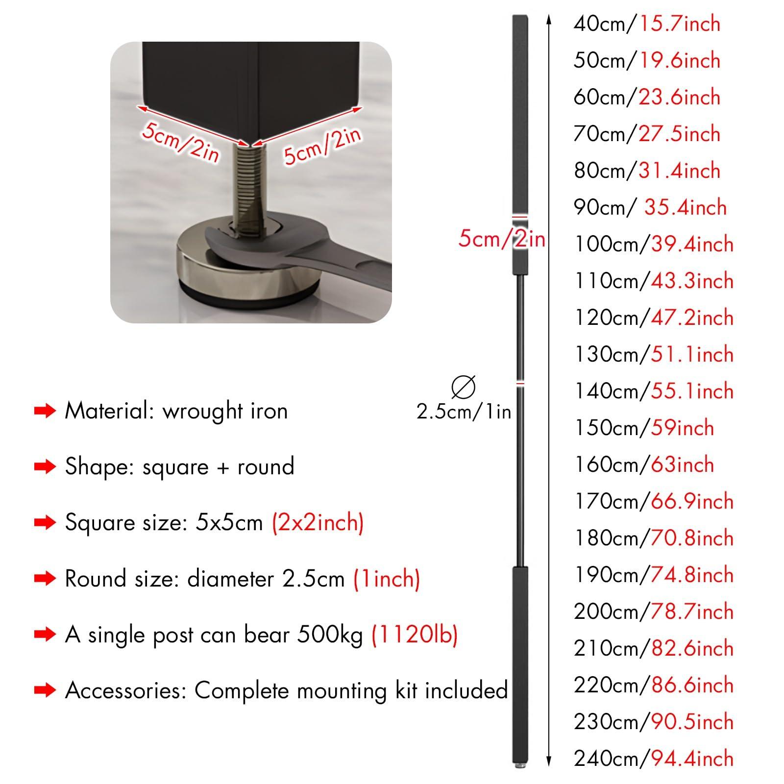 LZMZMQ Office Cubicle Roomdivider for Porch/Dining/Dormco, Extra Tall 8/7.5/7/ 6.5/6/ 5.5/5 Feet Privacy Dividers/Free Standing Divier Decor, Retractable Portable Garage Divider Wall (Color : 1 pcs,