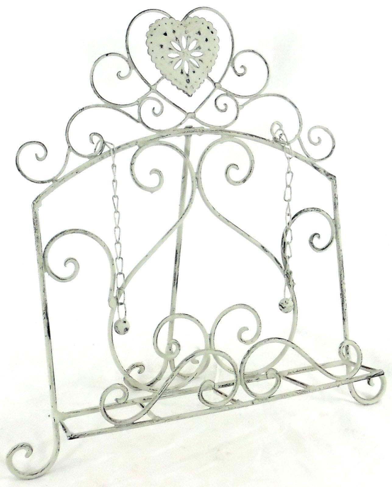 marymarygardens Grey Heart Cookery Book Holder