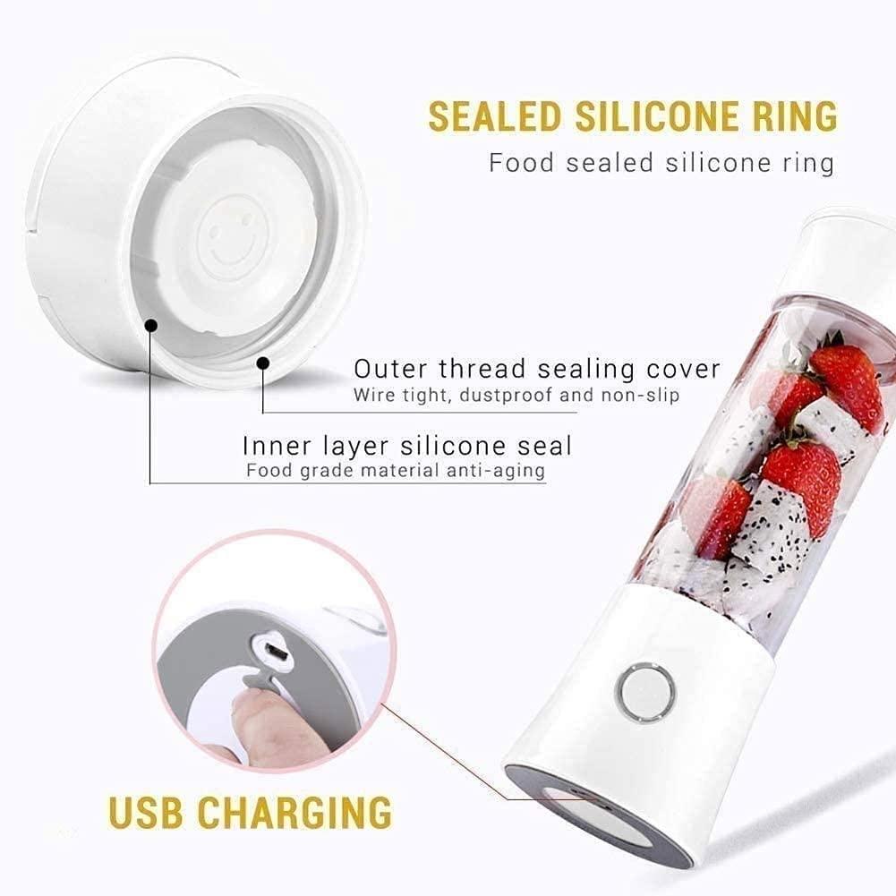 SMSOM SMSOM Portable Blender, Personal Mini Blender for Shakes and Smoothies, Small Blender Cup, USB Rechargeable for Outdoors, Travel & Office (Color : Pink)