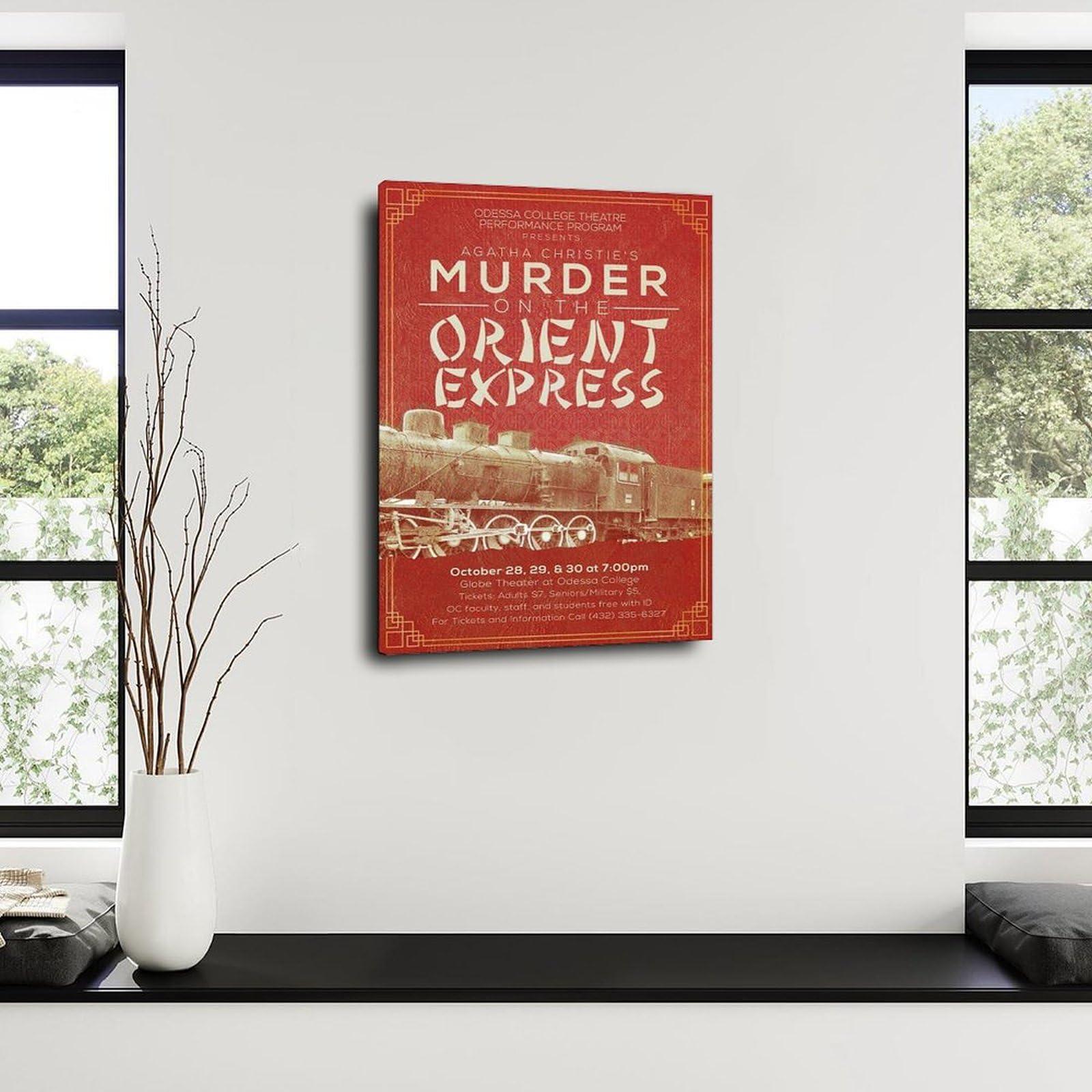 GDoiGD GDoiGD Agatha Christie Poster Book Cover Poster 2 Canvas Painting Posters And Prints Wall Art for Living Room Bedroom Decor 12x18inch(30x45cm)