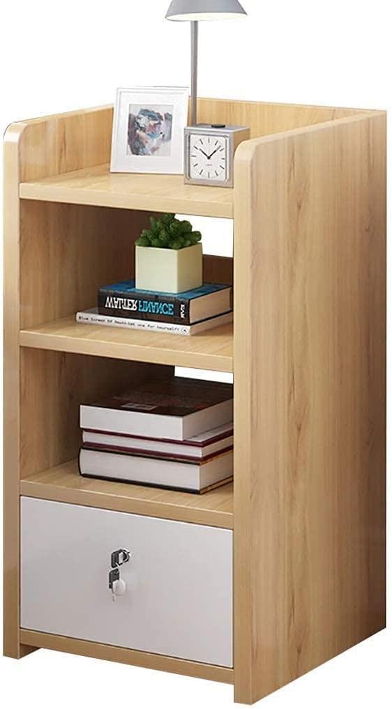 GRCQLWT GRCQLWT Bedside Table Bedside Table, Storage Box,1 Drawer Designs,More Storage Space,Easy to Install,Length 22.5cmWidth 32cmHeight 55cm
