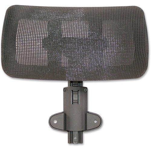 Lorell Lorell Hi-Back Chair Mesh Headrest - Black - Nylon - 1Each