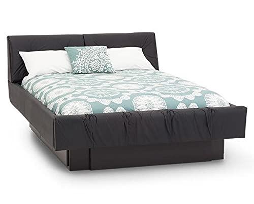 Kings Loft Luxury Waterbed Sheets King/Cal-King Size 800 Thread Count 100% Cotton 4 Peice 10 Inches Deep Pocket Attached Waterbed Sheet Set in Solid (Dark Grey, King/Cal-King)