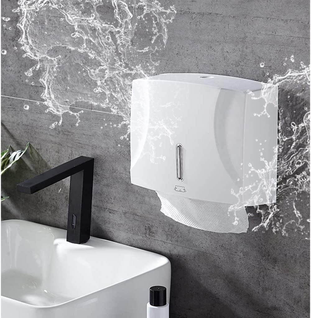 HYffUUOP HYffUUOP Tissue Dispenser Paper Towel Dispenser Wall-Mounted Free Punching Hand Towel Dispenser Commercial Papetowel Holders Waterproof Easy to Use