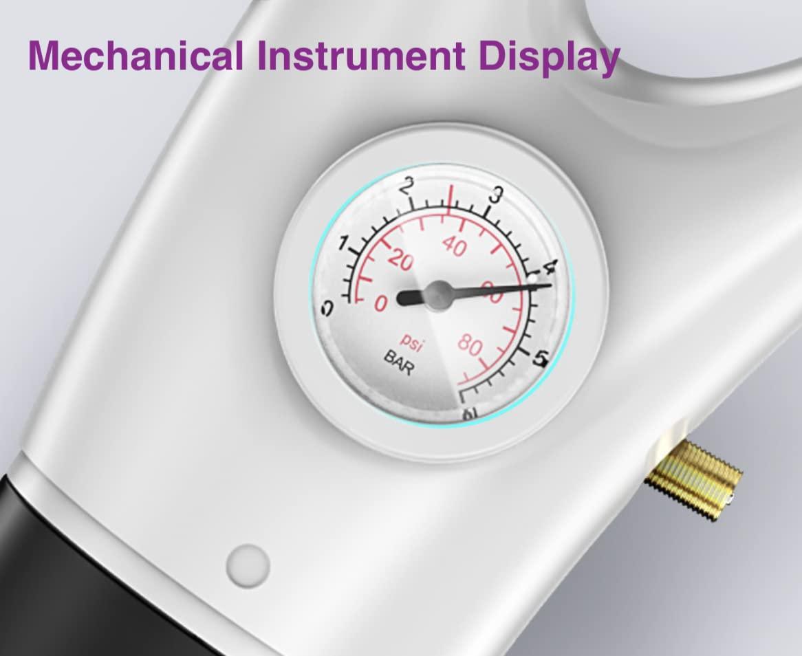 N\\H Toilet Plunger, Air Drain Blaster Kit, Clog Remover, Powerful Manual Pneumatic Dredge Equipment with Replaceable Heads & Visual Barometer, for Clogged Toilet Sink Sewer Pipe Dredge