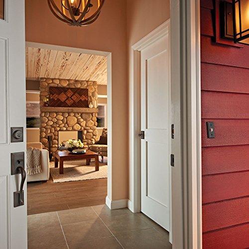 SCHLAGE SCHLAGE Lock Company Addison Single Cylinder Handleset and Plymouth Knob, Antique Brass (F60 ADD 609 PLY)