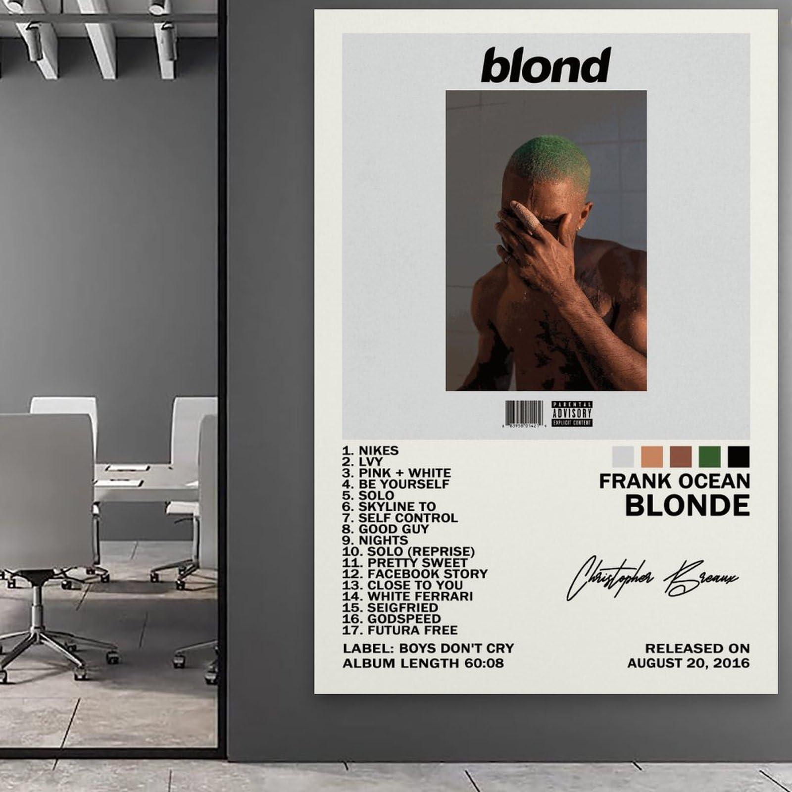 EASSL EASSL Blonde Album Cover Posters Canvas Art Poster Bedroom Decor Posters 20x30inch(50x75cm)