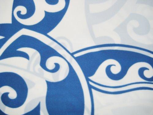 Kauhale Living Hawaiian Fabric Shower Curtain (Honu Turtle family)