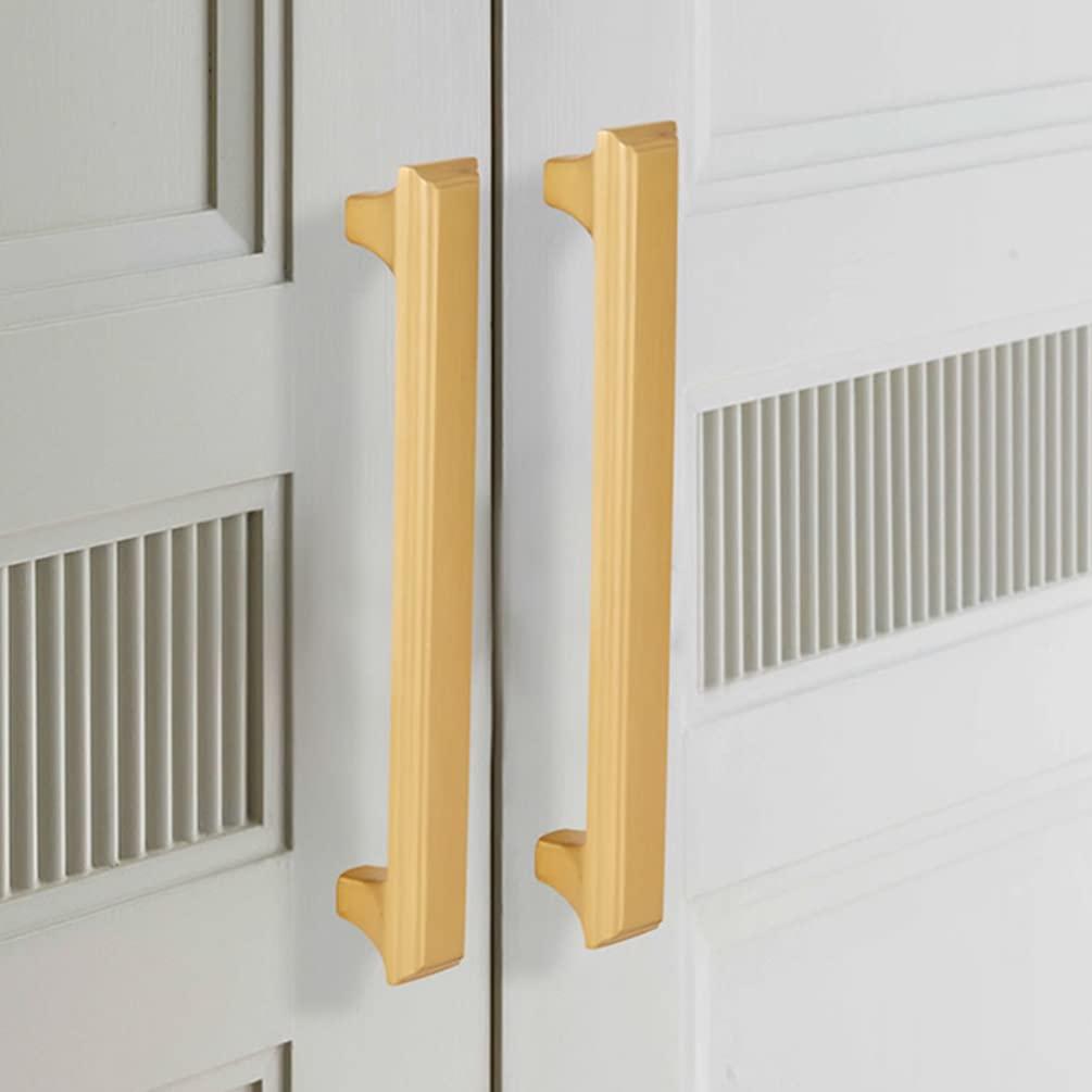 ZerHoc Cupboard handles,handles for cupboards & draws,2 Pcs Gold Furniture Drawer Handles, Small Pull Door Knobs with Screws, Furniture Drawer Handles, Cupboard Door Handles for Office, Furniture Cabinet, D