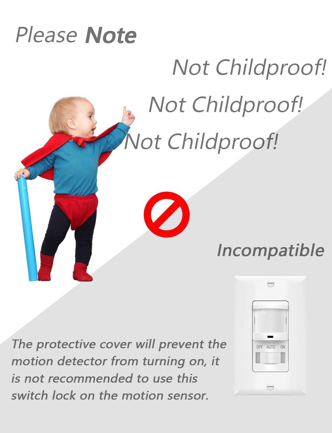 ILIVABLE Magnetic Light Switch Guards, ILIVABLE Light Switch and Outlet Cover for Flat Modern Switches, Not Child Proof (Clear, 2 Pack)