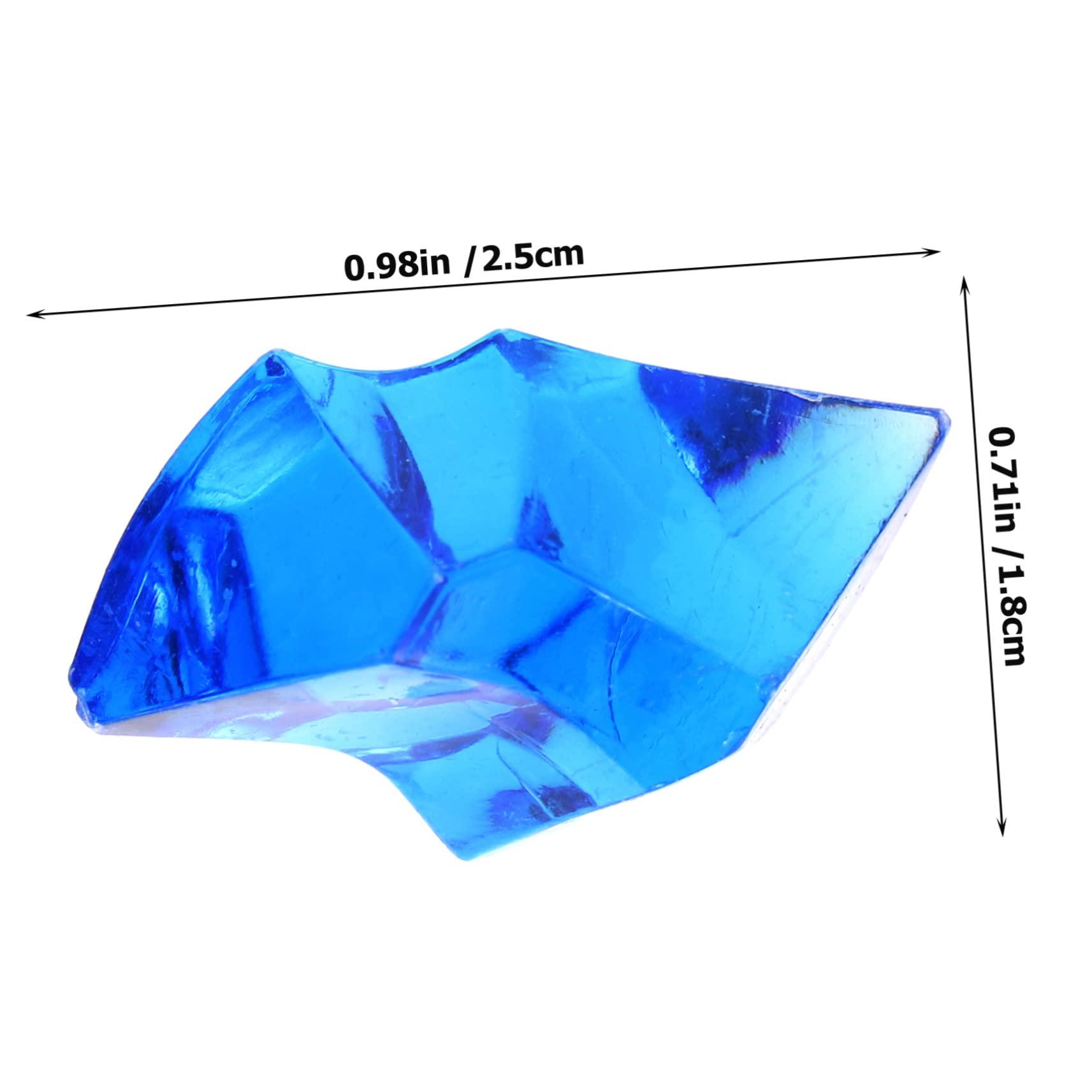 Didiseaon Didiseaon 1 Pack Plastic Ice Cubes Ice Cube Prop Fake Crushed Ice Rocks Clear False Ice Square Party Table Scatters Clear Vases for Flowers Faux Stone Ice Cubes Decor Banquet Table Irregular