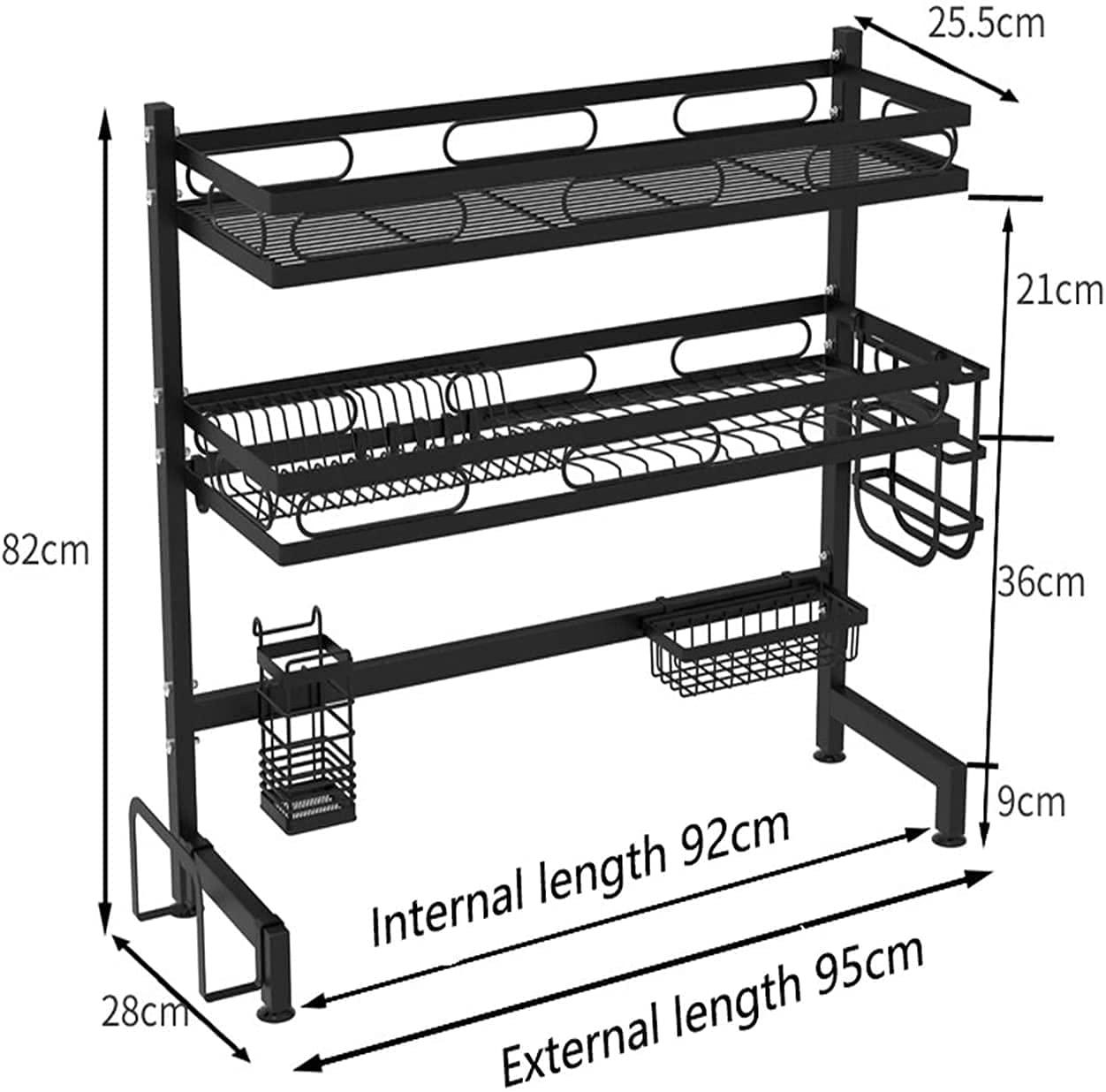 FGDSEEEKJUFHH Dish Drying Rack Dish Drainer Over The Sink Dish Drying Rack Stainless Steel Over Sink Dish Drainer Kitchen Countertop Supplies Storage Dish Rack