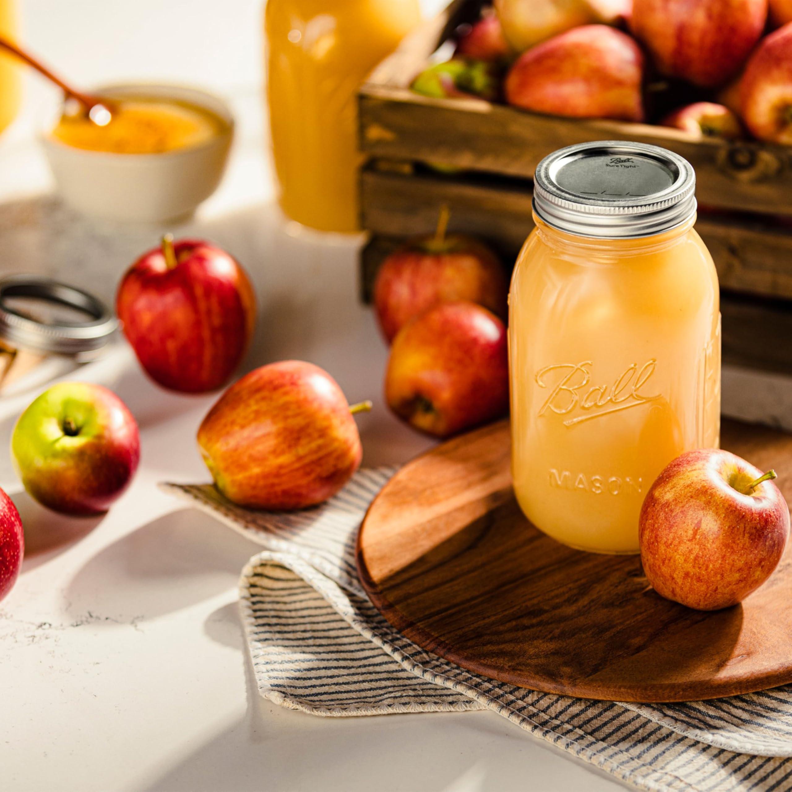 Ball Ball Regular Mouth 32-Ounces Mason Jar with Lids and Bands, Clear,(Pack Of 2)