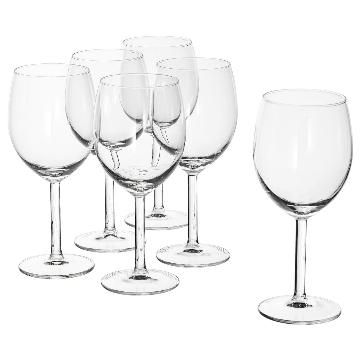 IKEA Red Wine Glass By Ikea- Svalka Series SET OF 6, 10 0Z