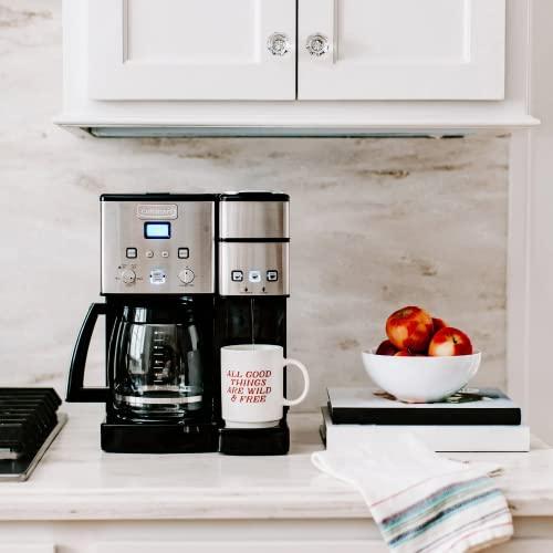 Cuisinart Cuisinart Single Serve + 12 Cup Coffee Maker, Offers 3-Sizes: 6-Ounces, 8-Ounces and 10-Ounces, Stainless Steel, SS-15P1