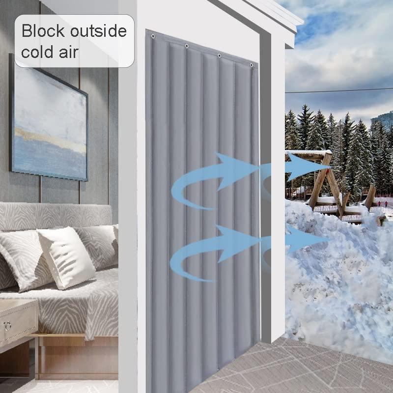 AYVADA Door Curtains,curtain For Door Window,Thermal Insulated Door Curtain,Waterproof Oxford Fabric Door Screen,temporary Door For Hallway,doorway Curtains,for Air Conditioner Room,Heater Room, Living Room