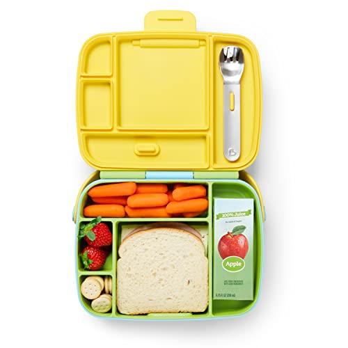 Munchkin Munchkin Lunch Bento Box for Kids, Includes Utensils, Green