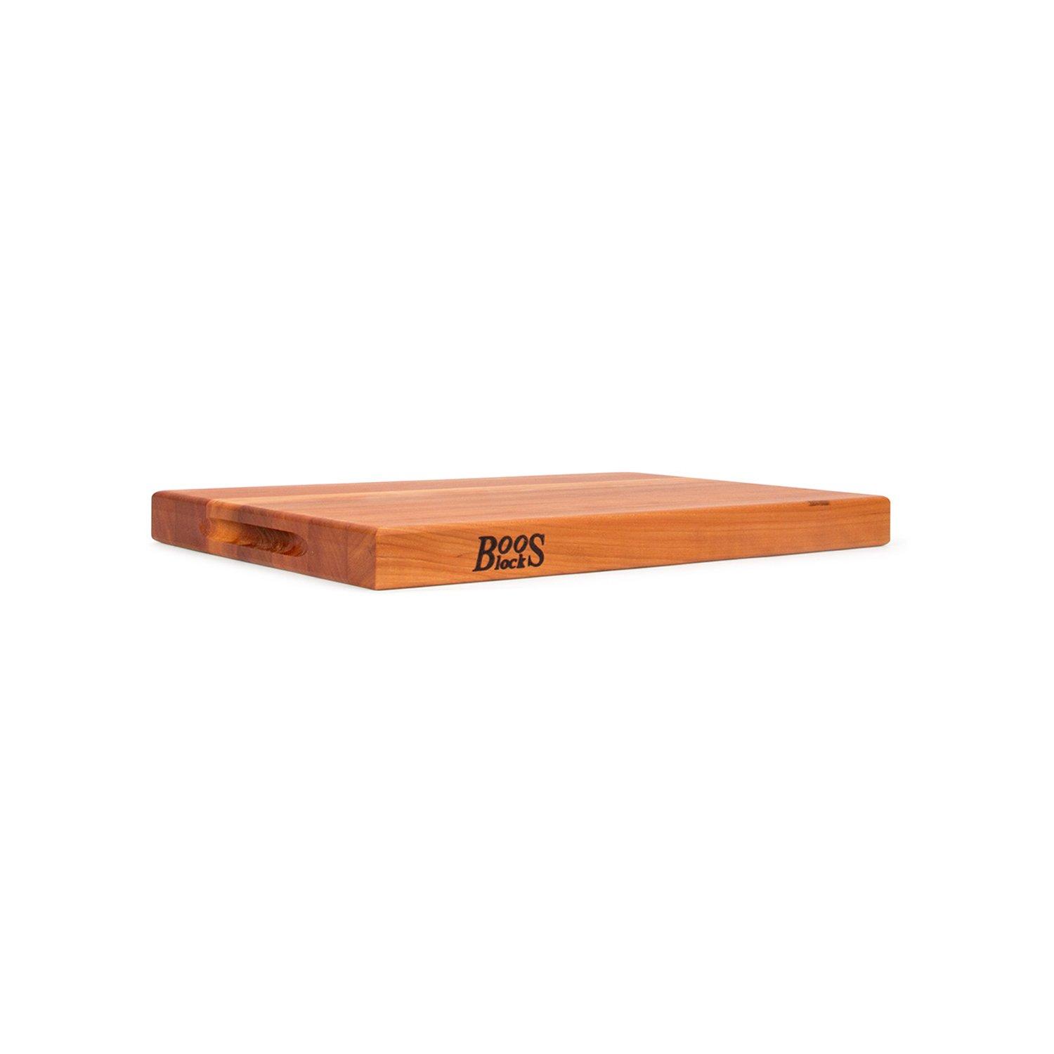 John Boos John Boos Block R-Board Reversible Wood Cutting Board, 18\"x12\"x1.5\", Cherry