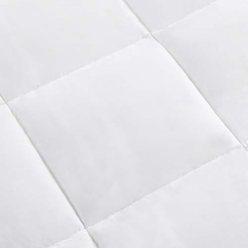LinenEra Down Alternative Bedding Comforter Full (90\'\' x 90\'\') Duvet Insert White 600 GSM 100% Cotton All Season