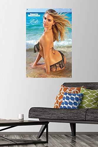 Trends International Trends International Sports Illustrated: Swimsuit Edition - Kate Upton 18 Wall Poster, 22.37\" x 34.00\", Poster & Push Pin Bundle