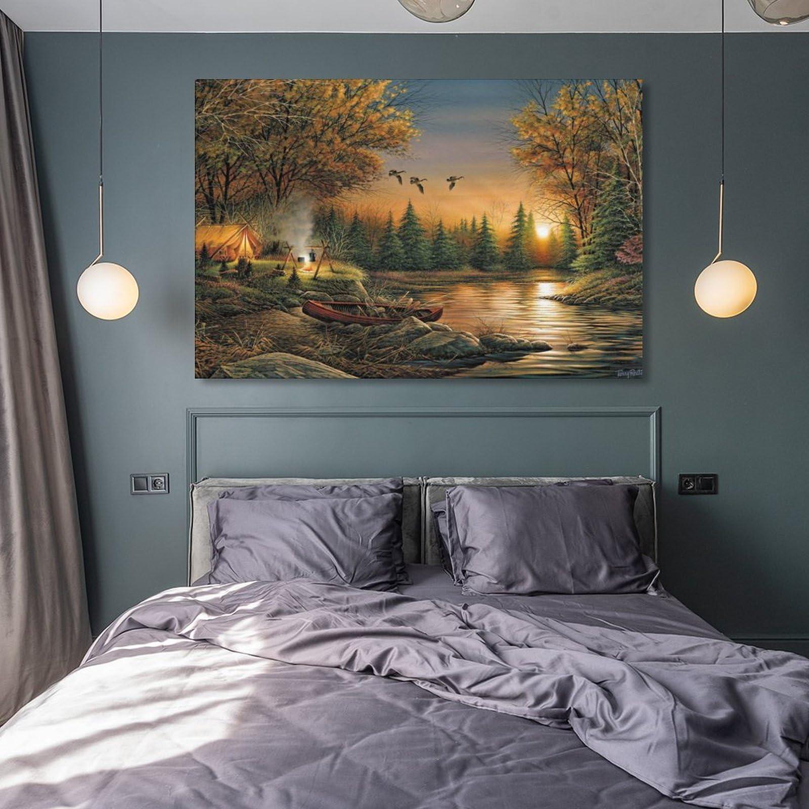 WITHMIST Terry Redlin Print Painting Landscape (99) Room Aesthetic Poster Print Art Wall Painting Canvas Posters Gifts Modern Bedroom Decor 08x12inch(20x30cm)