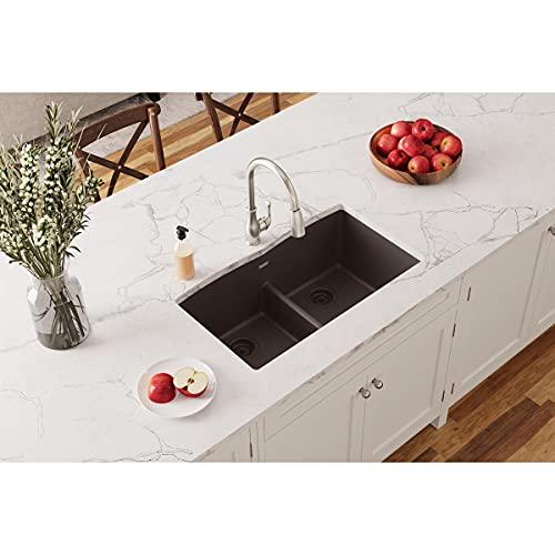 Elkay Elkay Quartz Classic ELGDULB3322MC0 Mocha Equal Double Bowl Undermount Sink