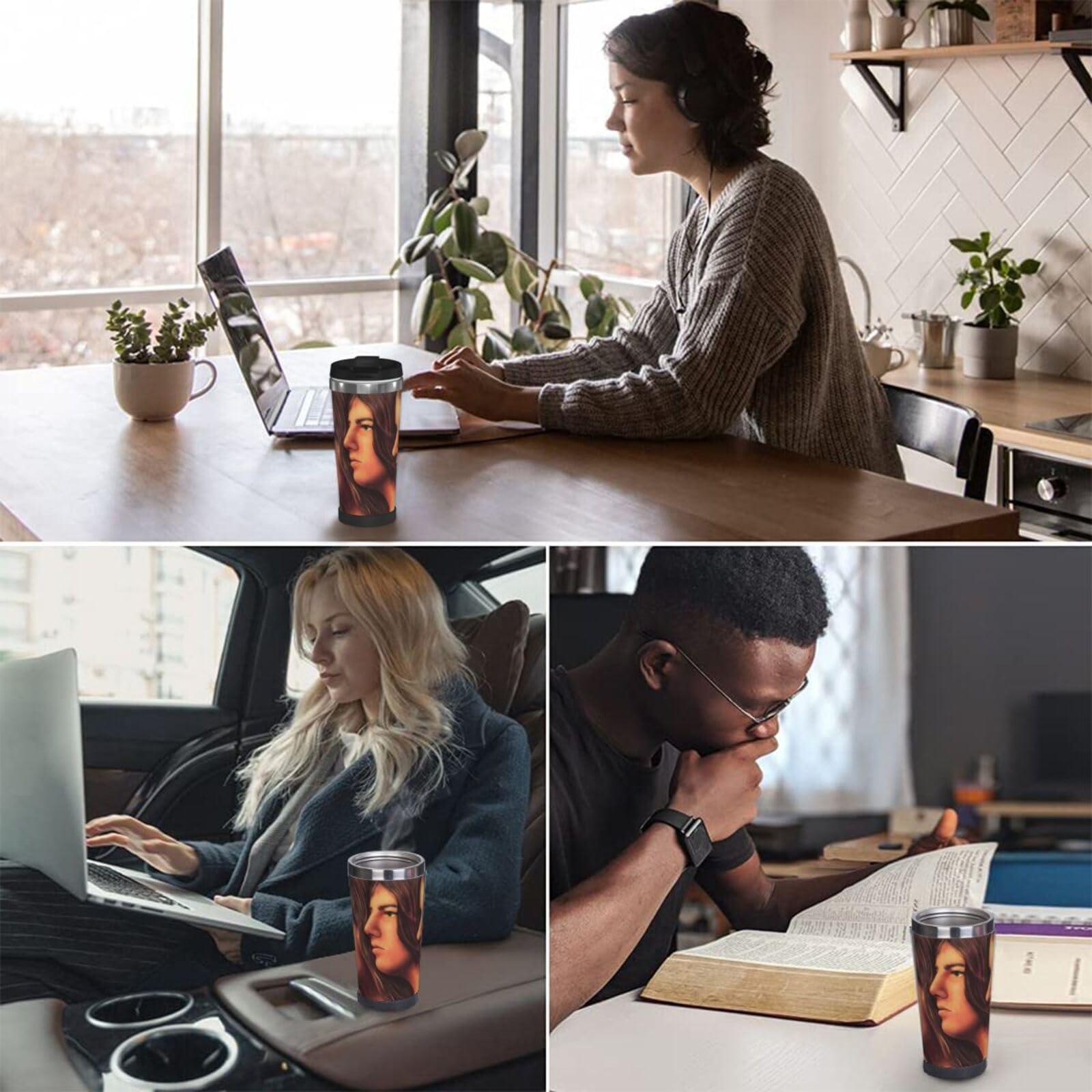 QARMAX QARMAX Emerson Music And Lake & Palmer Tumblers Stainless Steel Vacuum Insulated Cup Coffee Mug Thermal Cup