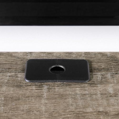 South Shore South Shore Munich 68\" Wall Mounted Media Console-Weathered Oak