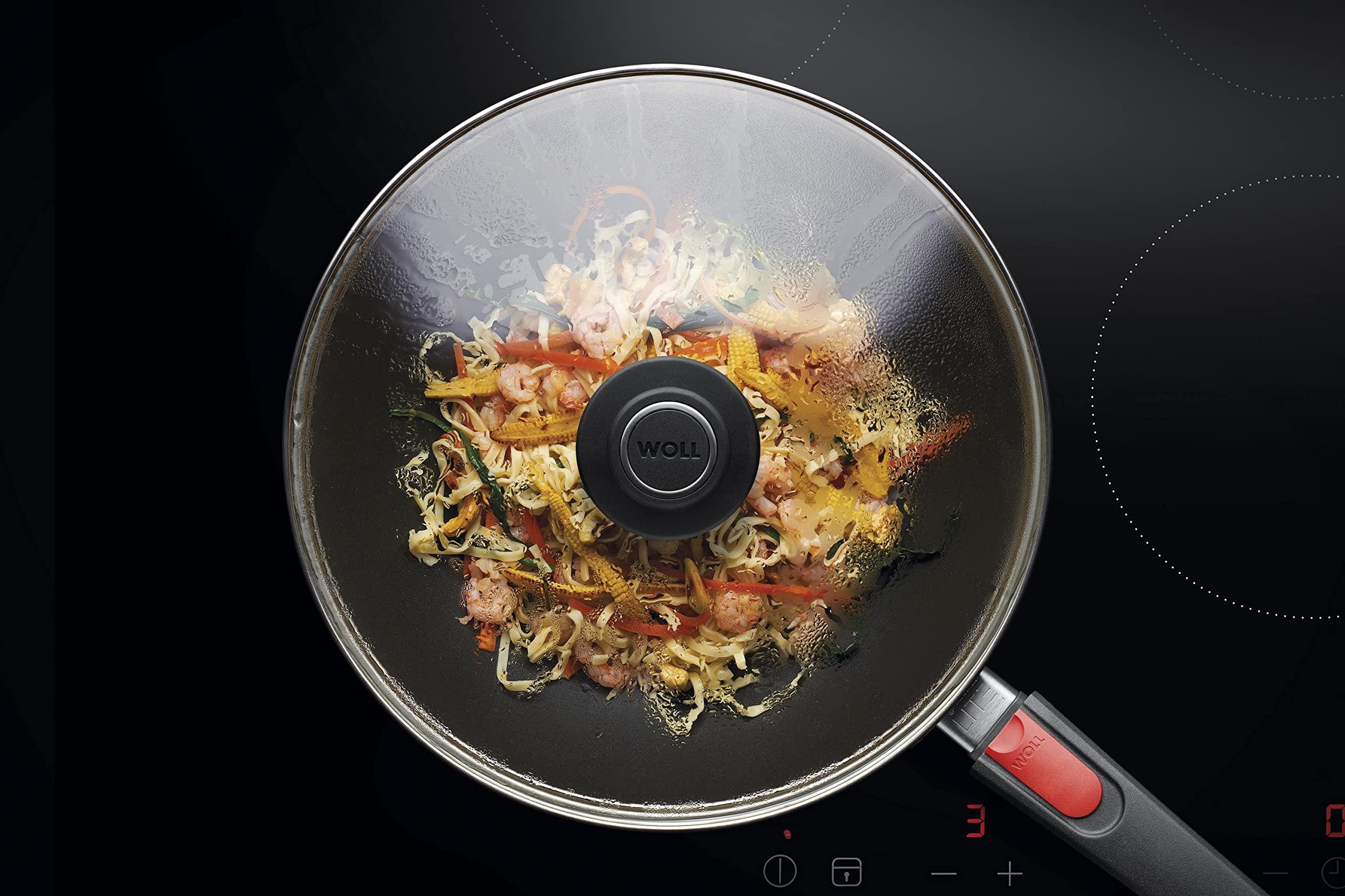 Woll Woll Diamond Lite Cast Wok, Diameter, Tall with Removable Handle.