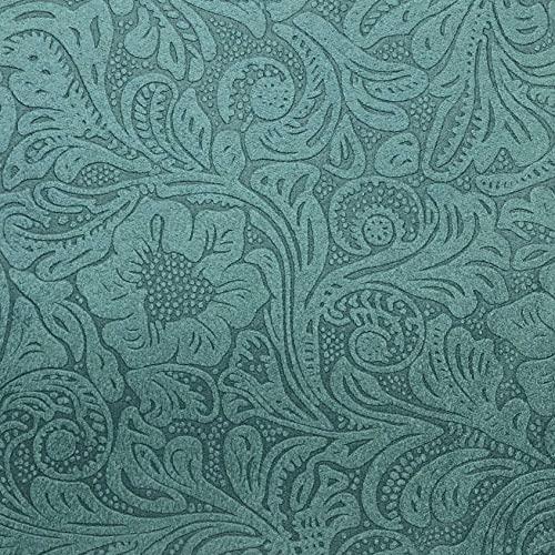 H HIEND ACCENTS Paseo Road by HiEnd Accents | Cheyenne Western Bedding 7 Piece Super King Comforter Set, Turquoise Faux Leather Rustic Cabin Theme Bed Set, Comforter Sets with Bed Skirt, Shams, Decorative Pillows