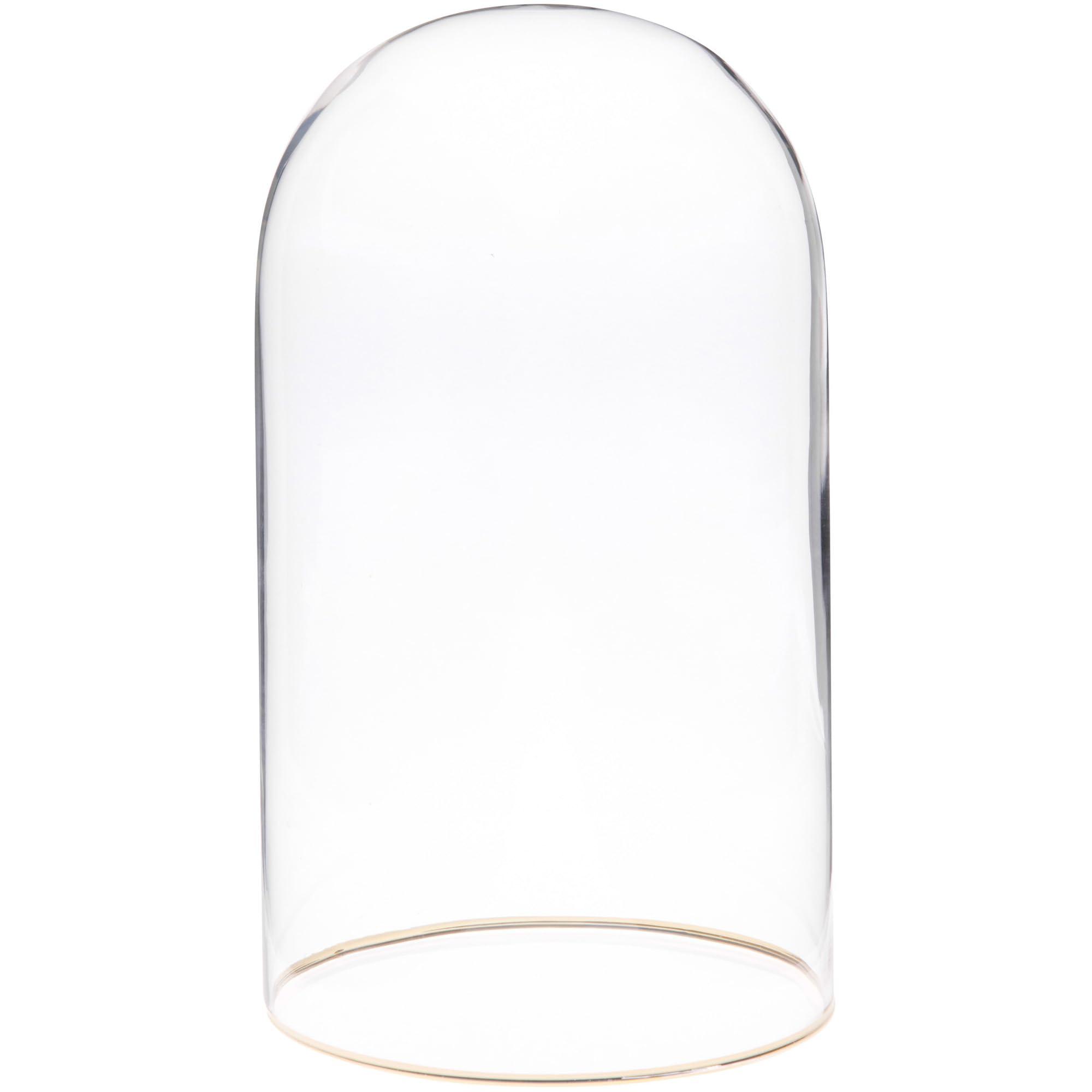 Plymor Plymor 4.5" x 8" Glass Display Dome Cloche with Gold Rim (no Base)