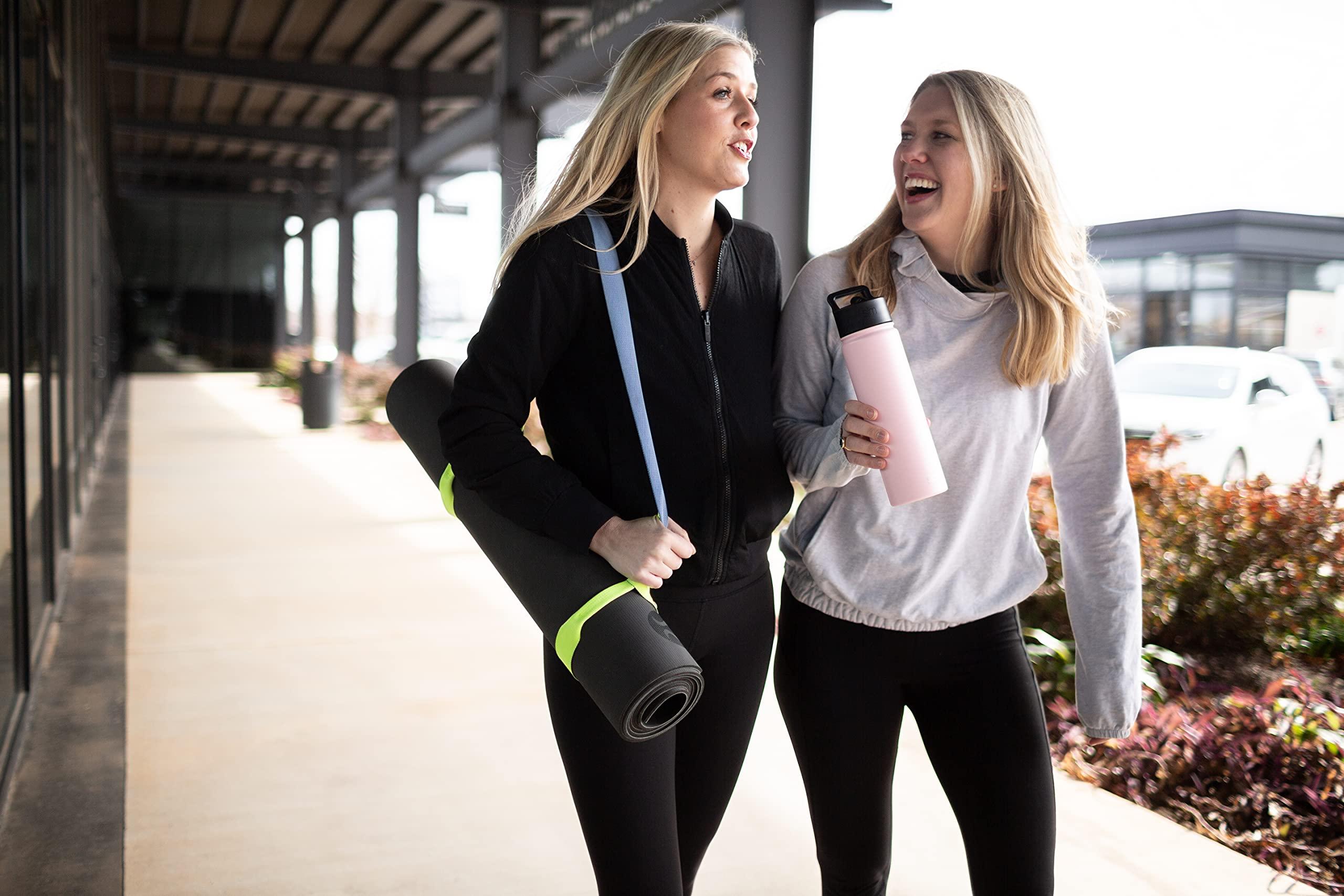 Simple Modern Simple Modern Water Bottle with Straw Lid Vacuum Insulated Stainless Steel Metal Thermos Bottles | Reusable Leak Proof BPA-Free Flask for Gym Sports | Summit Collection | 22oz, Midnight Black