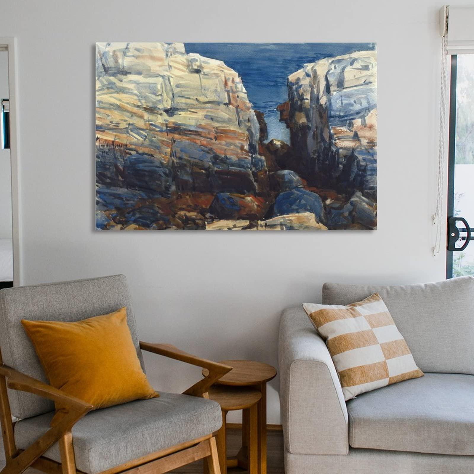 Niandu NIANDU Childe Hassam Poster of Impressionist Sea Landscape (4) Canvas Art Poster And Wall Art Picture Print Modern Family Bedroom Decor Posters 08x12inch(20x30cm)