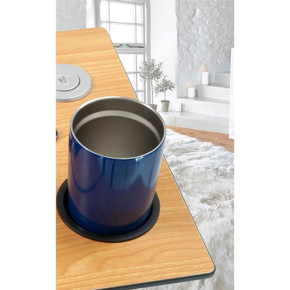 WiseLift WiseLift Table  360 Swivel  Up to 45 Tilt  Height Adjustable  Built-in Cup Holder and 3 USB Charging Ports (Wood)