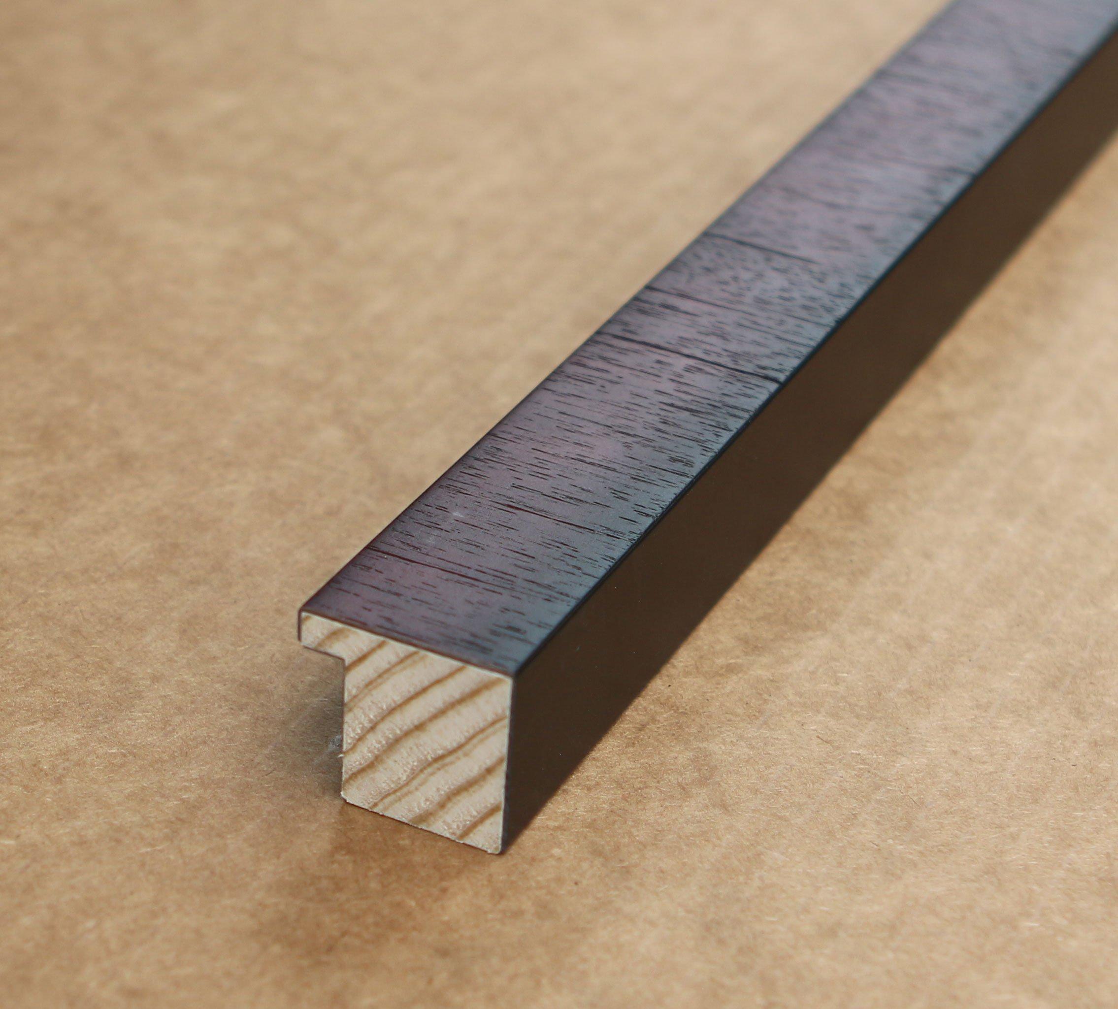 Golf Flag Frames Masters Special; 16x20 Mahogany Golf Flag Frame, Moulding brn-008, Reversible Black and Green Mats (holds 13x17 Masters Golf Flags; flag not incl)