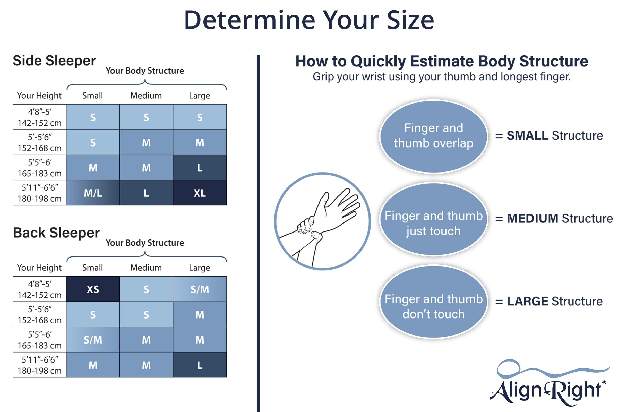 Align-Right Align-Right Therapeutic Cervical Sleeping Pillow with 100% Cotton White Pillow Case (Extra Small)