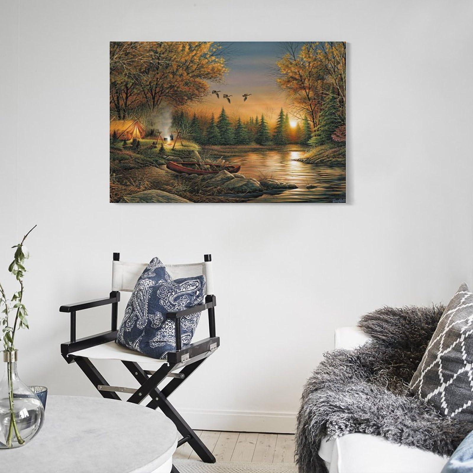 WITHMIST Terry Redlin Print Painting Landscape (99) Room Aesthetic Poster Print Art Wall Painting Canvas Posters Gifts Modern Bedroom Decor 08x12inch(20x30cm)