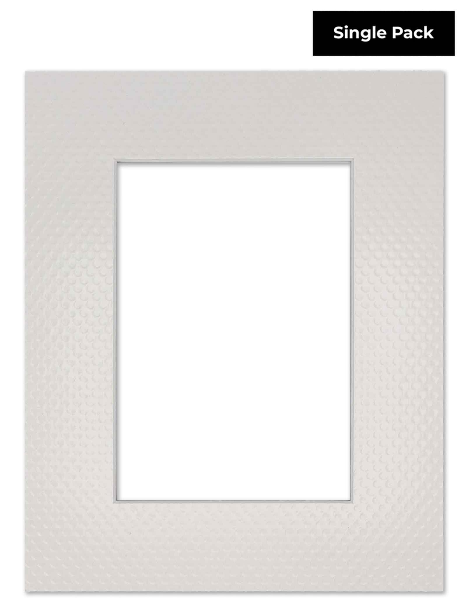 Poster Palooza 16x23 Mat Bevel Cut for 13x20 Photos - Acid Free Golf Ball Texture Precut Matboard - For Pictures, Photos, Framing - 4-ply Thickness