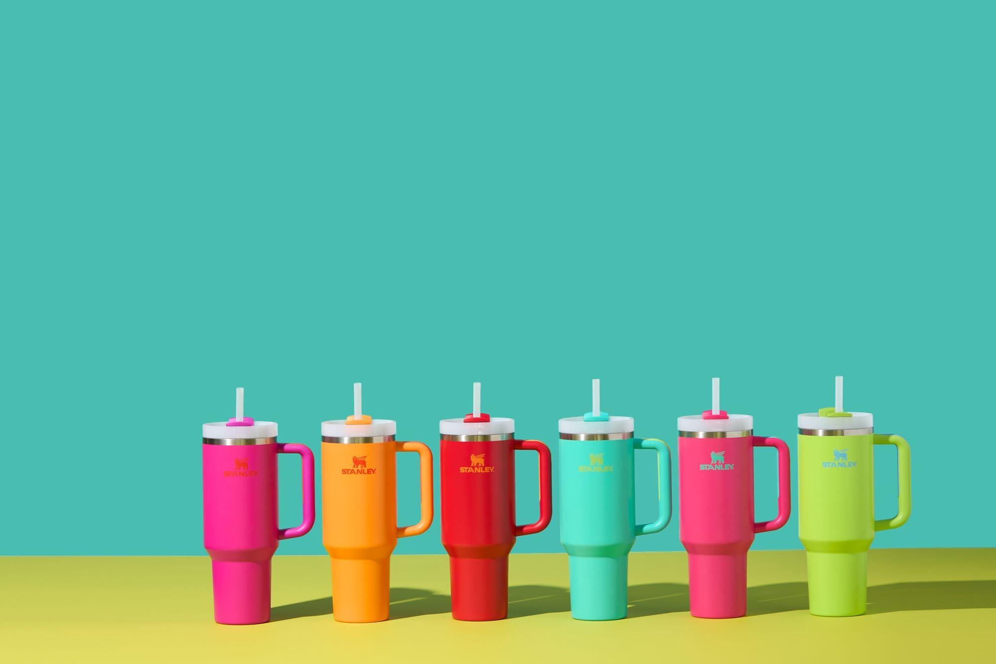 STANLEY Stanley Quencher H2.0 Tumbler with Handle & Straw 40 oz | Twist On 3-Way Lid | Cupholder Compatible for Travel | Insulated Stainless Steel Cup | BPA-Free | Passion Pink