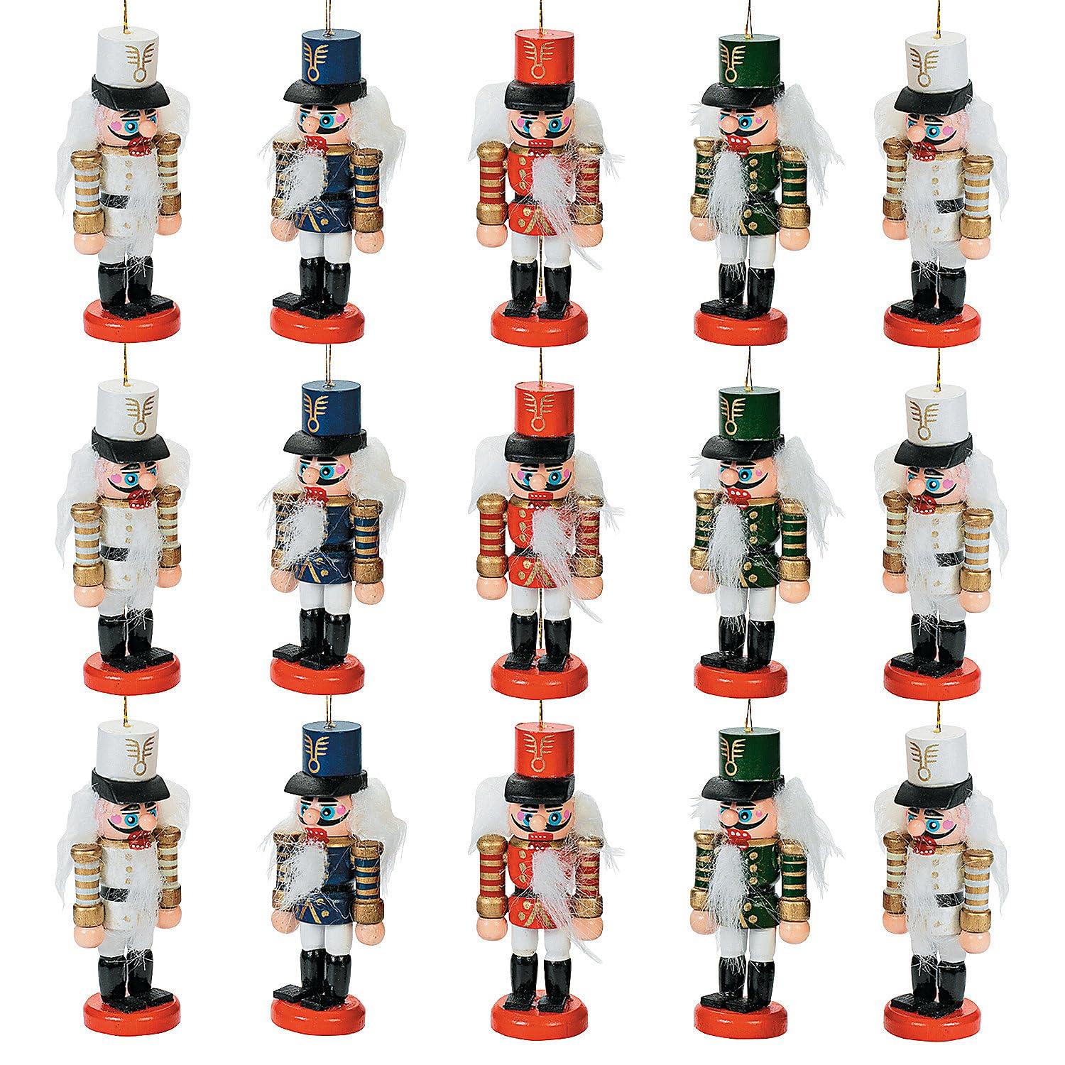Fun Express Fun Express Nutcracker Soldier Christmas Ornaments Bulk 48 Pc