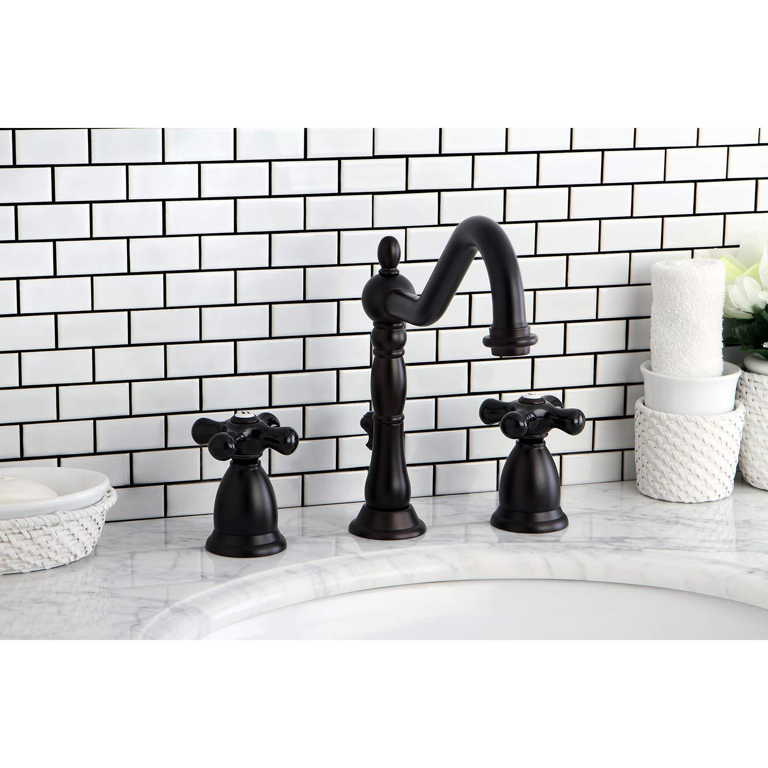 Kingston Brass Kingston Brass KS1995PKX Widespread Bathroom Faucet, 8-1/2-Inch, Oil Rubbed Bronze