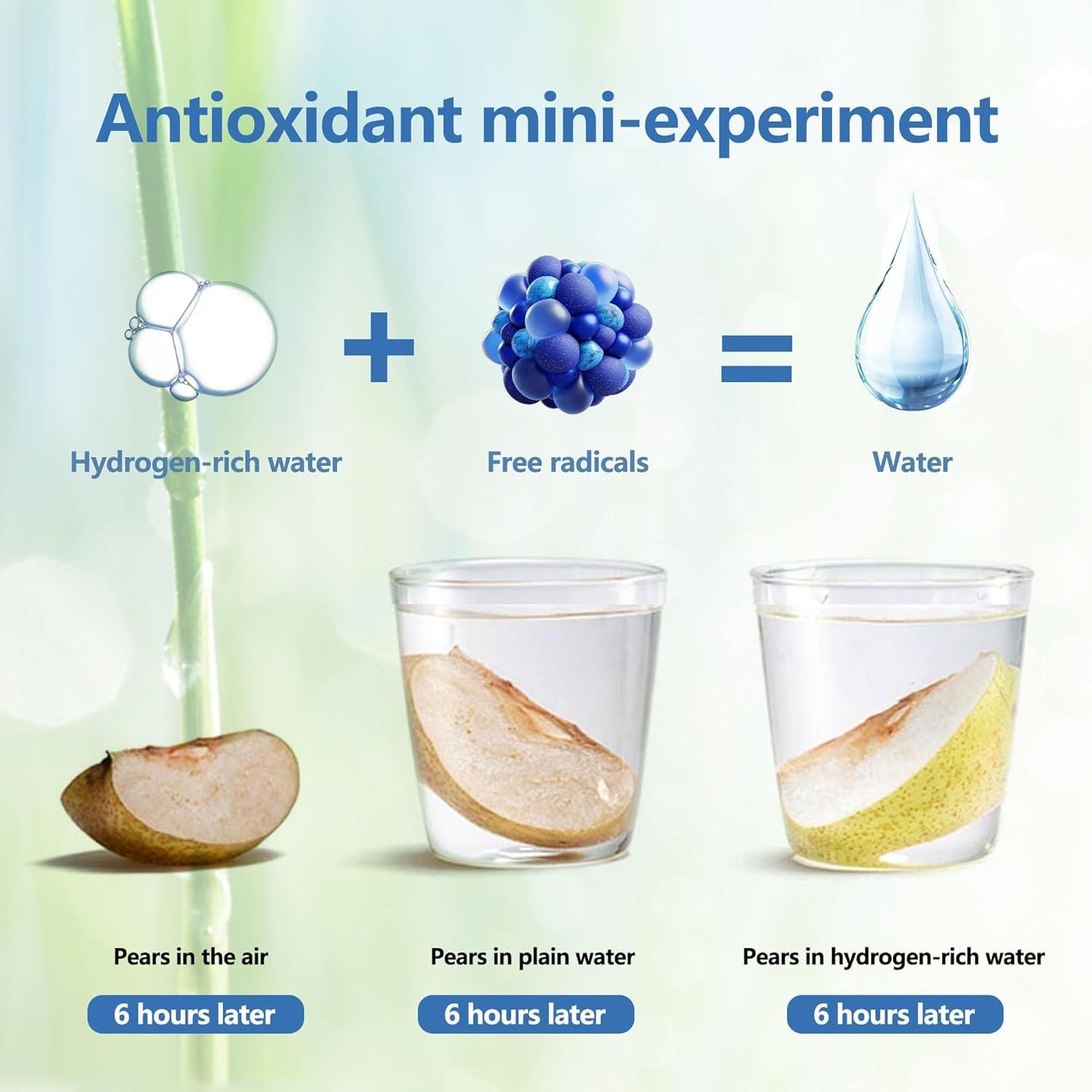 HWHXCZYH Hydrogen Water Generator Bottle - A Portable Health Boosting Waterionizer Generator with SPE PEM Technology Portable Gift Box Gift