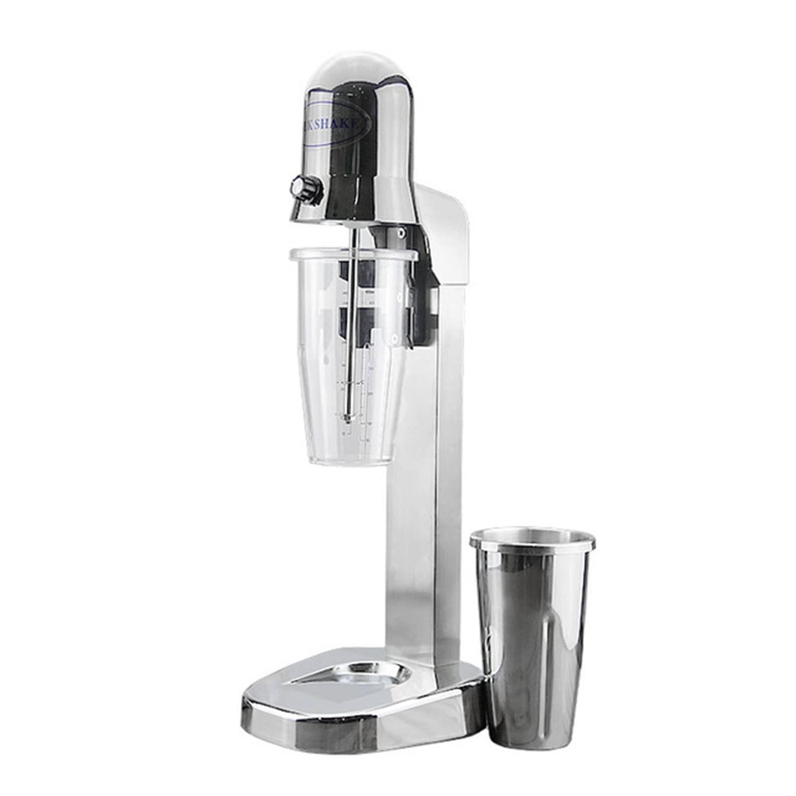 BLUNOA Classic Milkshake Maker Machine Electric Milk Shaker Mixer With 29 OZ Cup 2 Speeds Automatic Milk Foam Beverage Blender Stainless Steel Drink Mixer With Mixing Cup For Cafes/Shakes/Bars