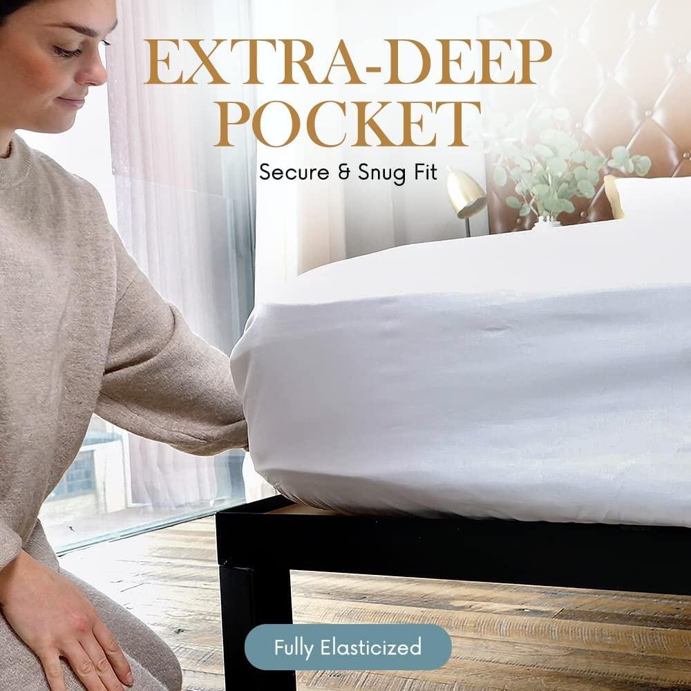 Canvas Craft Store King Hot Pink Stripe Sheet Set - Luxury Hotel Quality 800 Thread Count Bedding Sheets & Pillowcases - Ultra Soft Breathable & Cooling Bed Sheets - 4 Piece Organic Cotton 10\" Deep Pocket