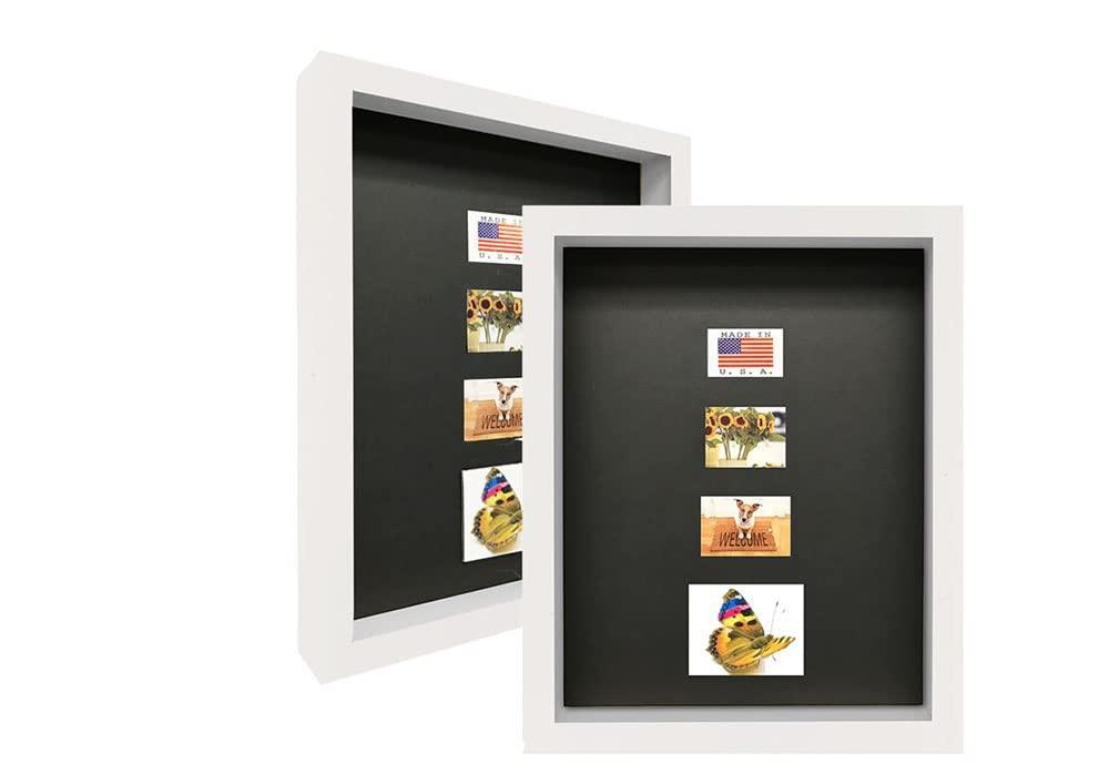 WHOLESALE ARTS AND FRAMES WHOLESALE ARTS AND FRAMES 2-3/16\" Deep Polystyrene Shadow Box Picture Frame - by WholesaleArtsFrames-com 13x13 2880 - White - American Made
